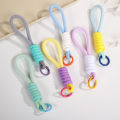 1Pc Mesh Phone Lanyard Pendant Mobile Phone Strap Bag Braided Rope Keychain NOVO.