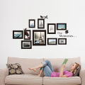 THE MEMORIES Photo Frame Bird Wall Sticker Vinyl Bedroom Living Room Removable Self-Sticking Sticker Mural.