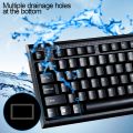 New- ZGB Q9 104 Keys USB Wired Grid Texture General Gaming Office Keyboard(Black).