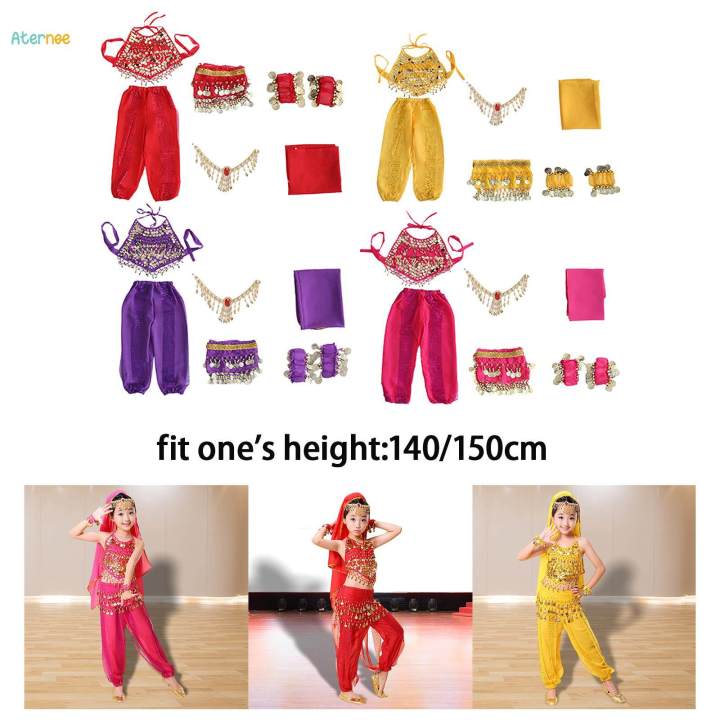 Kids%20Belly%20Dance%20Costumes%20Set%20Oriental%20Kids%20Indian%20Dance%20Costume%20140cm%20Red%20-%20Image%207