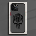 Marvel Art Punisher Phone Case For iPhone 15 14 13 12 11 Pro Max mini XS Max XR X 8 Plus SE Frosted Translucent Cover.