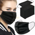 Black Surgical Face Mask 3ply (Pack of 50) – Breathable, Comfortable & Safe. 