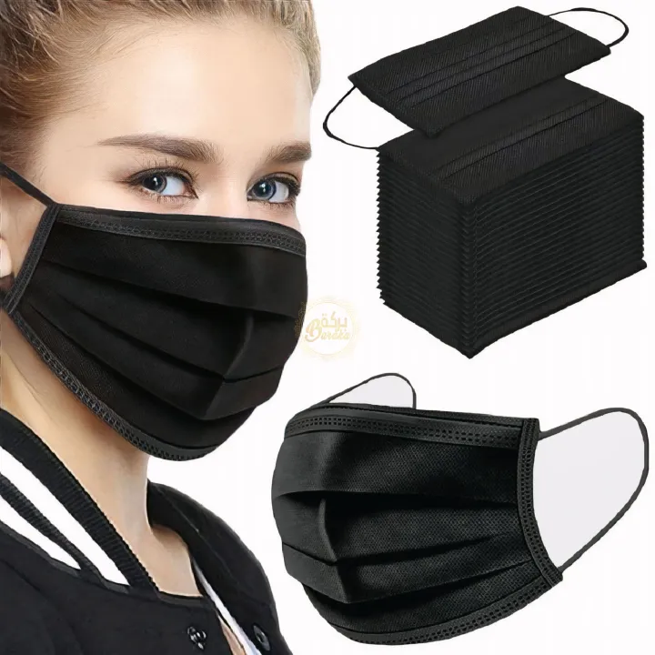 50%20PCS%20Black%203%20Layer%20Surgical%20Face%20Mask%20Disposable%20Medical%20Masks%20for%20Daily%20Protection%20-%20Image%204