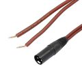 XLR Speaker Wire, Gold Plated XLR 3 Pin Male Connector Cable.