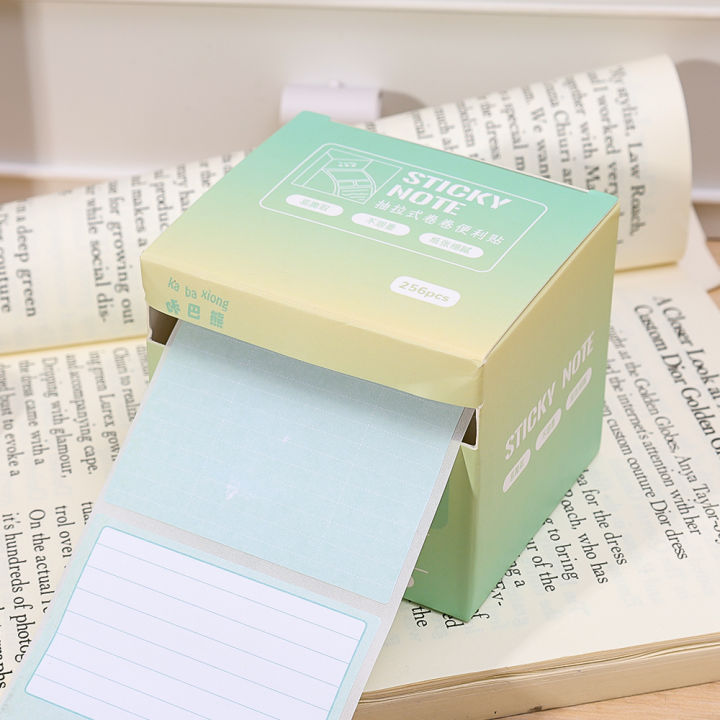 256Pcs/Box%20Creative%20Gradient%20Color%20Pull-out%20Sticky%20Notes%20Student%20Multi-functional%20Tearable%20N%20Times%20Stickers%20DIY%20Notebook%20Decor%20-%20Image%209