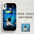 YYDS for Redmi Note 7 Note 7 Pro Back Cover Starry Sky Astronaut Leather Phone Case Ultra Thin Soft Drop Protection Case.
