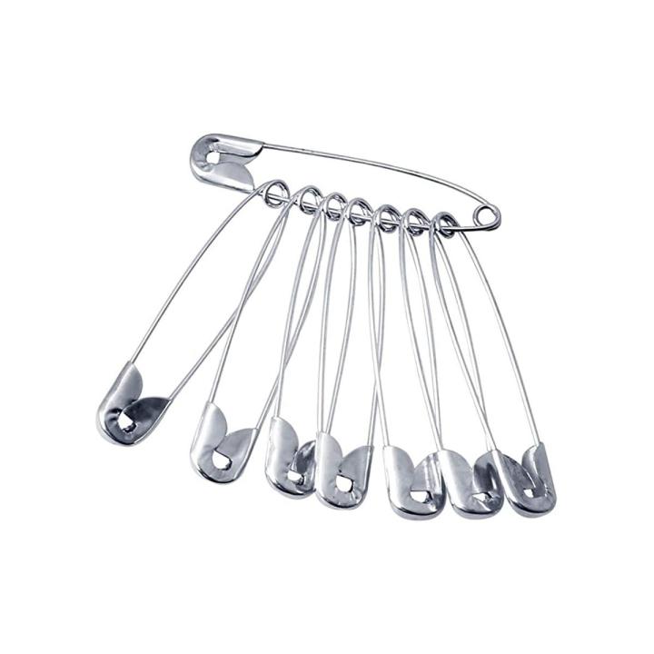 Nickel Plated Safety Pin 12 Pieces 0-1-2