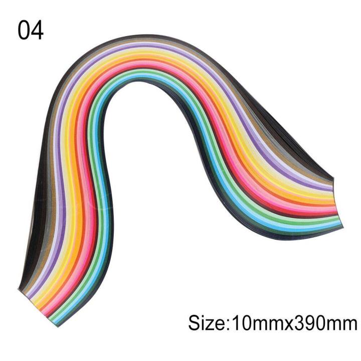 PATIKIL Quilling Streifen 160 Stück - 10mm X 54cm Origami Papier Für DIY Bastelarbeiten
