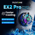 Plextone EX2 Pro RGB Magnetic Radiator Phone Cooler Heat Sink Mobile Phone Gaming Turbofan Portable Cooling Fan. 