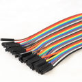 F-F 40Pcs Set Jumper Wires Female To Female Ribbon Set Connecting Wire 40Pcs Cables 20cm Breadboard Friendly Arduino Raspberry PI Electronics Projects Prototyping DIY. 