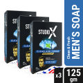 Studio X Clean & Fresh Soap For Men Combo Pack (125gm x 3). 