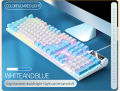 Gamer Keyboard Gaming NOT Mechanical Keyboard Membrane Keyboard 104 Keys With RGB/White Backlit for PC Computer Laptop. 