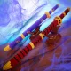 One Piece Roronoa Zoro Katana Particle Lego Sword Model with Scabbard Assembled Children's Educational Toy. 