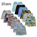 Printed Soft Cotton Half Pant for Baby -10 PCS Multicolor Combo Pack. 