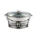 192139 Food Warmer Oval Shap W/Spn - Silver.