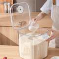 Rice Storage Containers Transparent Locking Lid for Flour Pet. 