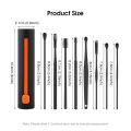 HEGRUS 8PCS Ear Pick Stainless Steel Ear Pick Set Ear Wax Removal Kit Ear Spoon Ear Scoop Ear Cleaner Tool Ear-picking with a Storage Tube. 
