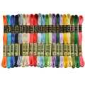 DMC Embroidery Thread Pack – 25 Colors | Cross Stitch Floss Set | Multicolor Craft Thread. 