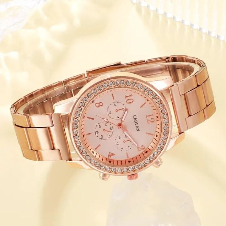 6PCS%20Set%20Rose%20Gold%20Luxury%20Watch%20Women%20Ring%20Necklace%20Earring%20Rhinestone%20Fashion%20Wristwatch%20Casual%20Ladies%20Bracelet%20Watches%20-%20Image%205