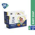 Parachute Just for Baby - Baby Soap 125g Pack of 2 Combo (125g x 2). 