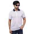 White Color Mesh Fabric Polo T-shirt For Man's. 
