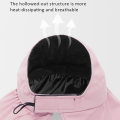 Summer Double-layer Fisherman Hat Women's Empty Top Sun Hat Outdoor UV Protection Foldable Sunshade Hat Sunscreen Sun Hat. 