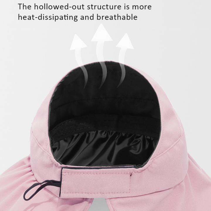 Summer%20Double-layer%20Fisherman%20Hat%20Women's%20Empty%20Top%20Sun%20Hat%20Outdoor%20UV%20Protection%20Foldable%20Sunshade%20Hat%20Sunscreen%20Sun%20Hat%20-%20Image%203