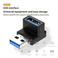 gu Usb Adapter Data Cable Adapter Extension Connector Elbow / U-shaped for Notebook Phone 10gbps Transmission. 