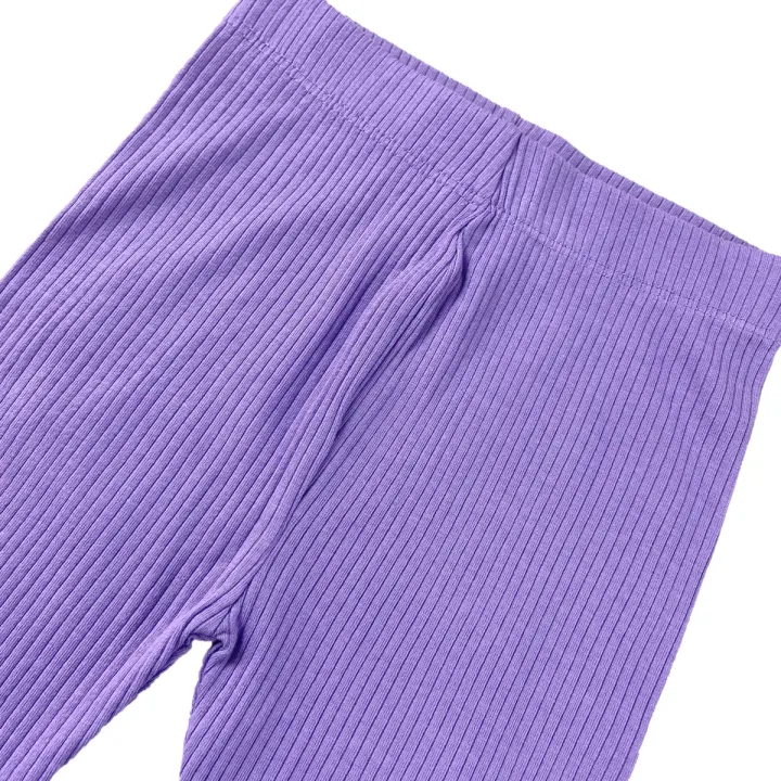 Girls%20Ribbed%20Purple%20Cotton%20Full%20Length%20Leggings%20From%20Levin%20-%20Image%204