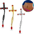 1PCS Red Bat Belly Piercing Jewelry 14G Black Moon Belly Button Ring Rose Flower Navel Ring Barbell Piercing Ombligo For Women.