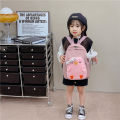 2024 spring and summer 3-9 years old children's baby schoolbag, casual and comfortable backpack, fashion cartoon boys and girls backpack. 