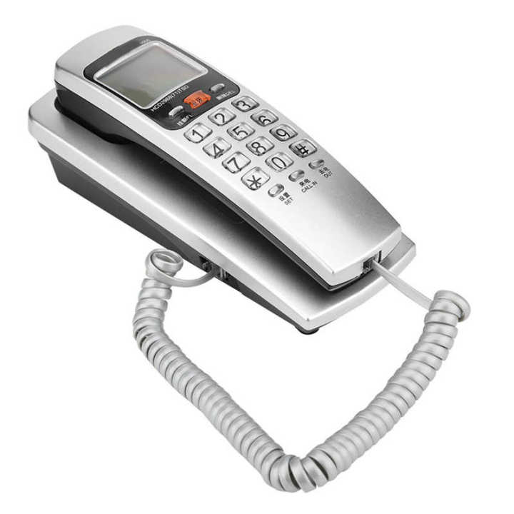 Home Landline Wall Mounted Telephone with FSK/DTMF Caller ID Desktop