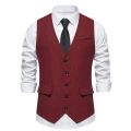 Men‘s Suit Vests Vintage Style Smart Casual Waistcoat Slim Single Breasted Suit Vest Men Sleeveless Formal Wedding Waistcoat Man.