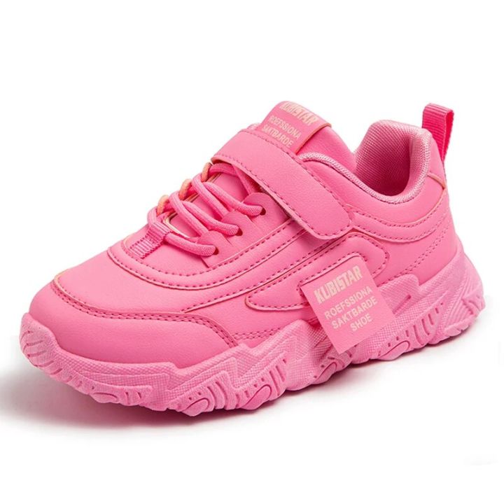 Children Casual Shoes Fashion Girls Sneakers PU Leather Daily Soft Casual Sneakers 6 To 12 Year Sports Tenis Shoes for Girl