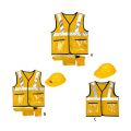 2/3Pc Construction Worker Costumes for Boys,Toddler Dress Up Clothes,Kid Builder Career Outfit,Pretend Role Play Toy Set.