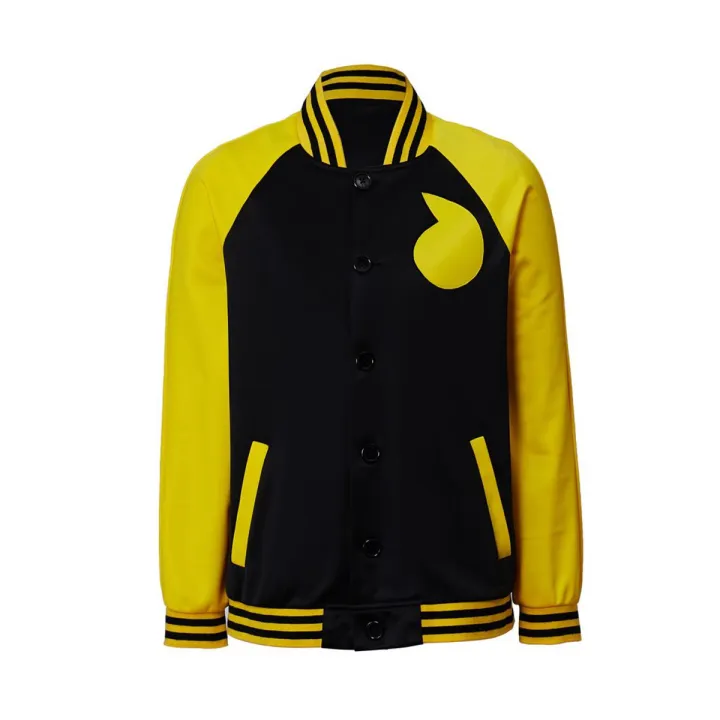 Soul Eater Jacket Cosplay Soul Evans Cosplay Costume Outfit Hoodie Varsity Baseball Jacket Coat with Hat Headband Pin Men Women