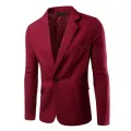 2022 Fashion Men Blazer Coat Single Button Turn-down Collar Formal Suit Jacket Plus Size Suit Coat Wedding. 