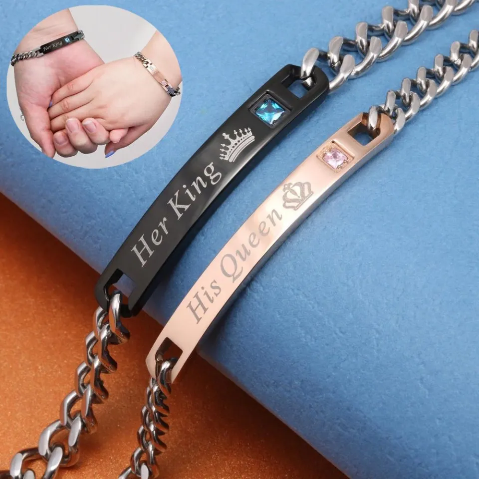 Share the Love with Romantic Couple Bracelets Lovers' Gift Very  Comfortable and Fashionable, Easy to Clean Express Love in