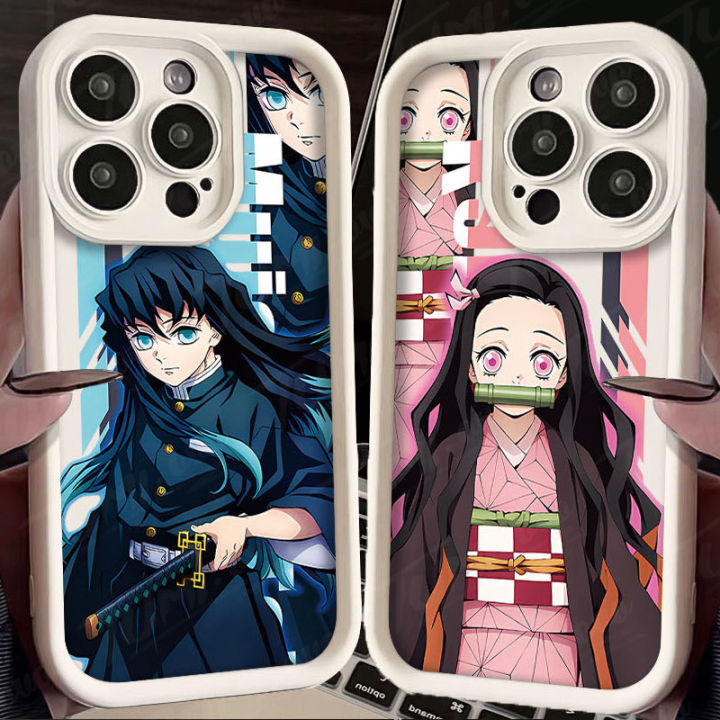 Anime Demon Slayer Soft Silicone Phone Case for iPhone 14 15 - Main Image