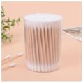 150 Pcs Approx. Cotton Swab Double Head Cotton Buds Wooden with round plastic box. 