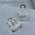 Storage Box Mini Cute Clear Luggage Suitcase Gift Desk Organiser Decoration. 