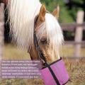 Horse feed Bag Adjustable Elastic Strap Durable PVC Mesh Bag Slow Feeding Hay. 