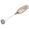 Milk Frother Handheld Whisk-Battery Operated Foam Maker Frother Gold.