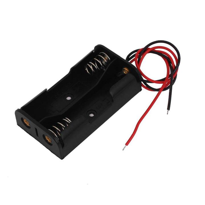 Battery Holder Case- 2xAA Black