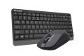 A4TECH Fstyler FG1112 Wireless Keyboard And Mouse Combo - 2.4 GHz Wireless - Sleek Round-Square Keycaps - 1200 DPI - Black. 