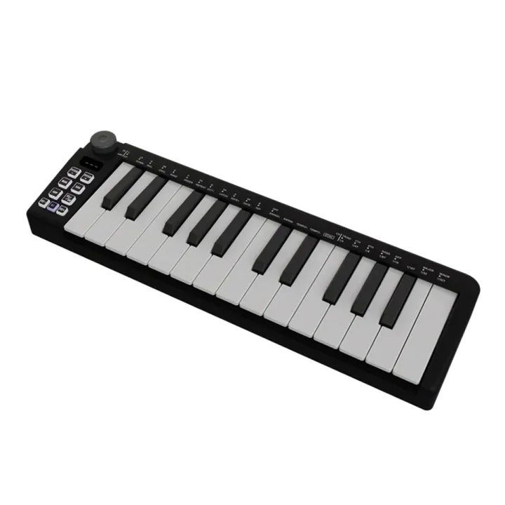 25 Key USB MIDI Keyboard Controller Mini Portable Keyboard MIDI Controller With Smart Chord Scale Modes Arpeggiator for Music Production