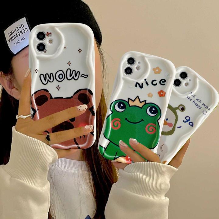 Cellphone Case For OPPO A36 A76 A78 A52 A9 A11X A94 A98 R17 R15 F17 F19 Pro RENO 5F 5Lite Phone Casing Cartoon Soft Frog Hat Fat Duck Cute Bear The Frog Prince TPU Silicone Back Cover Full Protection Clear Shockproof Creative Anti-falling