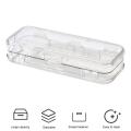 2Layer PP Plastic Transparent Pencil Case Double Layer Multifunction Pen Stationery Box Kids Large Capacity Storage Organizer. 