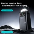 Upmax Newly Launched 22.5w Fast Charging Outdoor Camping 60000mah High Capacity With 4 Cables Handle LED Light Power Bank - Black. 