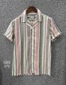 Premium G-u-c- c-i Cuban Collar Stripe Shirt for Men by Shirtology HSS 275. 